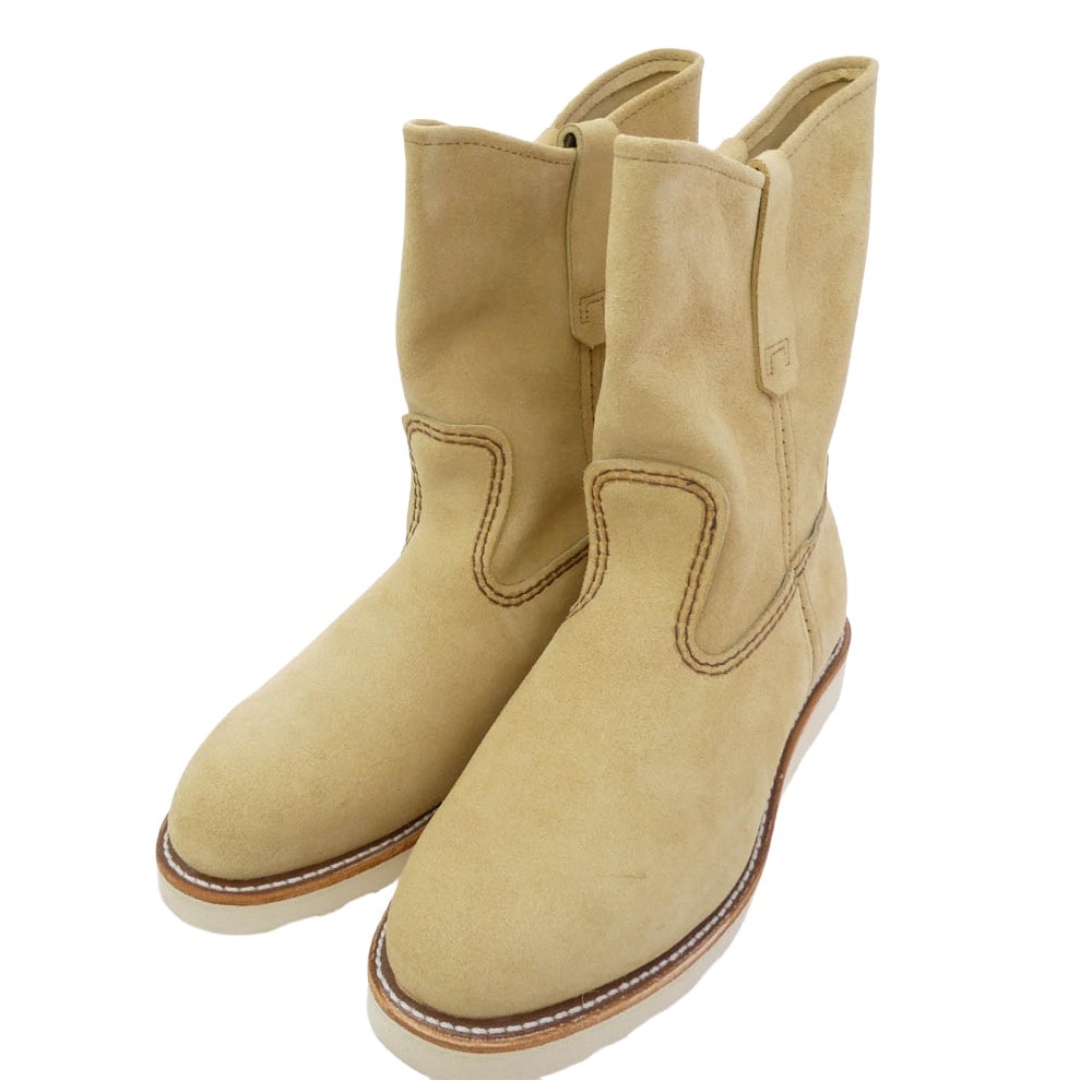 RED WING レッドウィング ブーツ 8168 9-inch Pecos 9インチ ペコス ブーツ ライトブラウン系 ベージュ系 US7.5(25.5cm)【美品】【中古】