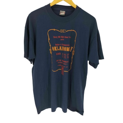 USA製 袖/裾シングルステッチ プリントTシャツ【1143787947386】