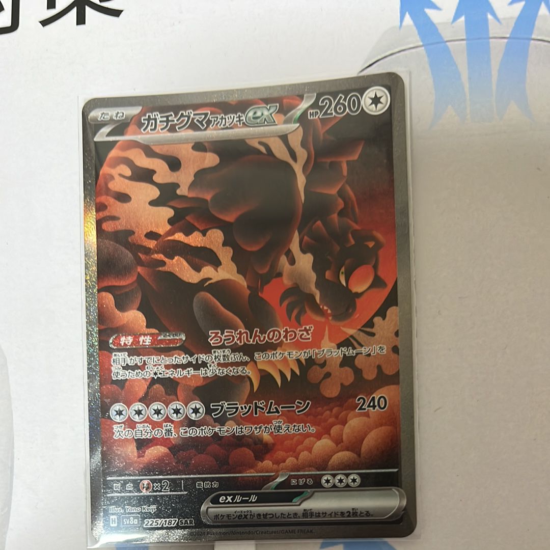 ガチグマ アカツキex SAR [SV8a 225/187](ハイクラスパック「テラスタルフェスex」)