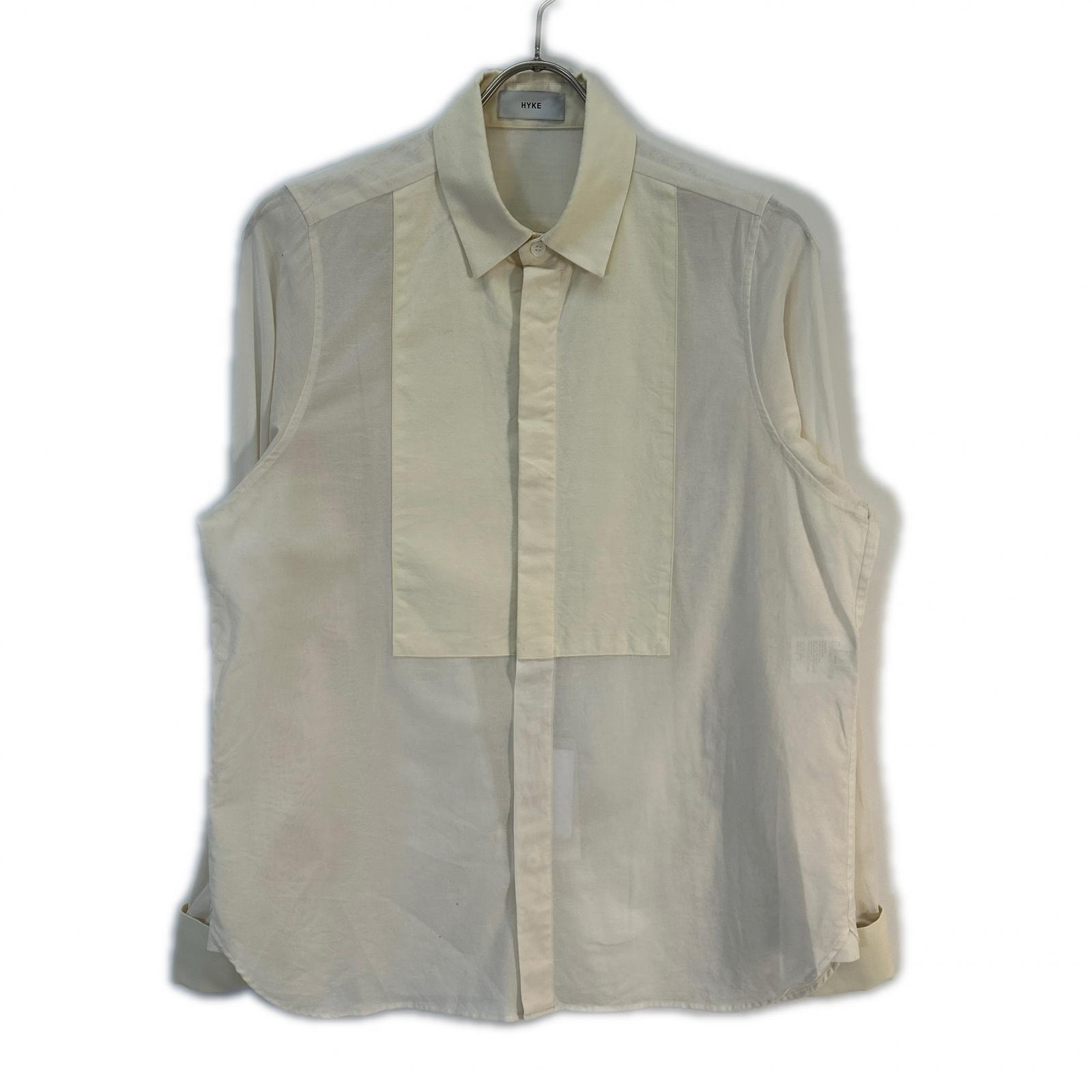 ハイク 24SS アイボリー VOILE BIB FRONT SHIRT 1