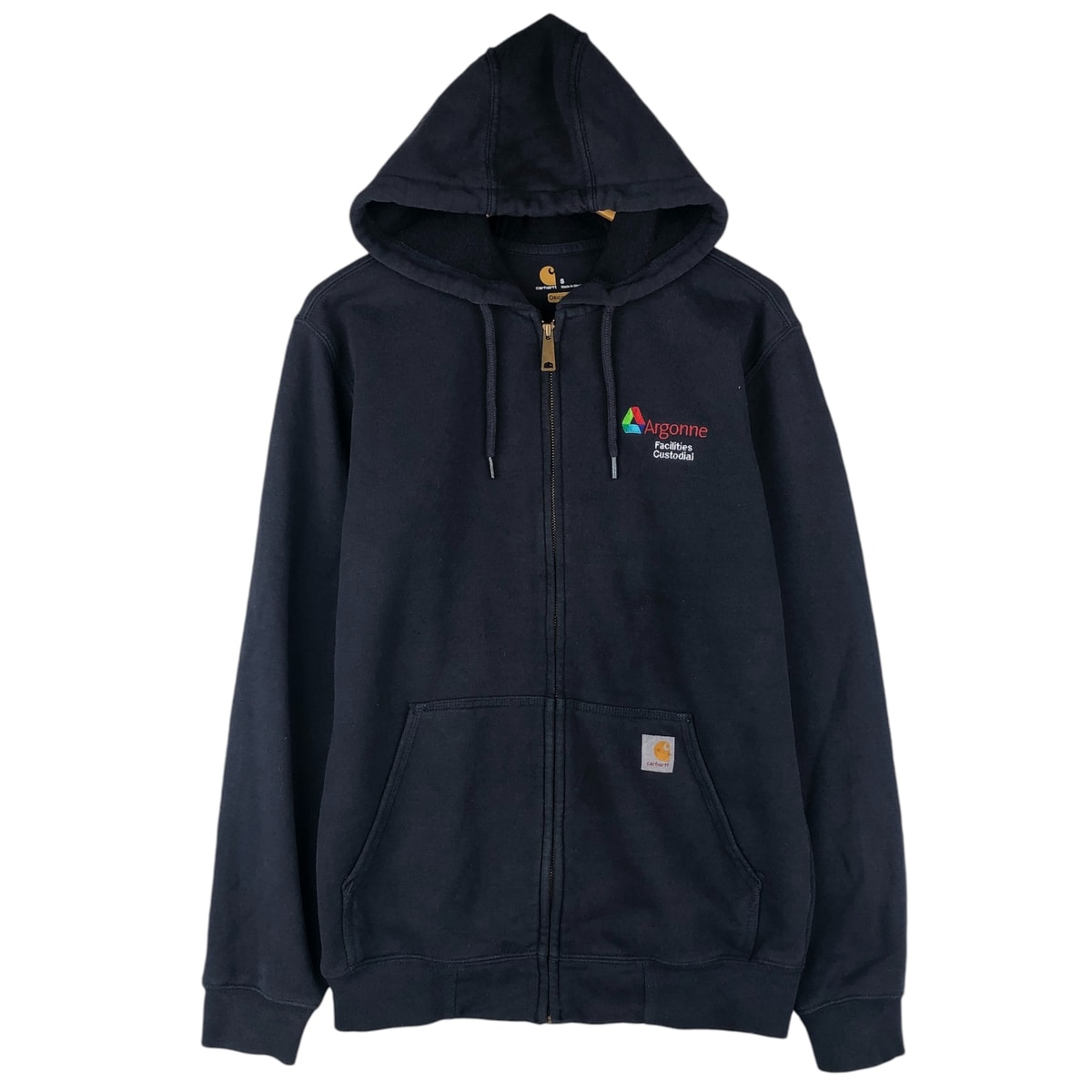 古着 カーハート Carhartt スウェットフルジップパーカー メンズS相当/eaa608259