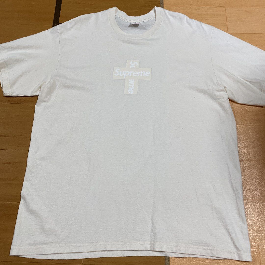 Supreme Cross Box Logo Tee "Natural"