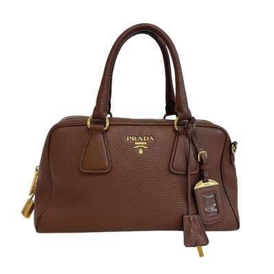 プラダ PRADA ハンドバッグ 2WAY ショルダー BL0867 ブラウン