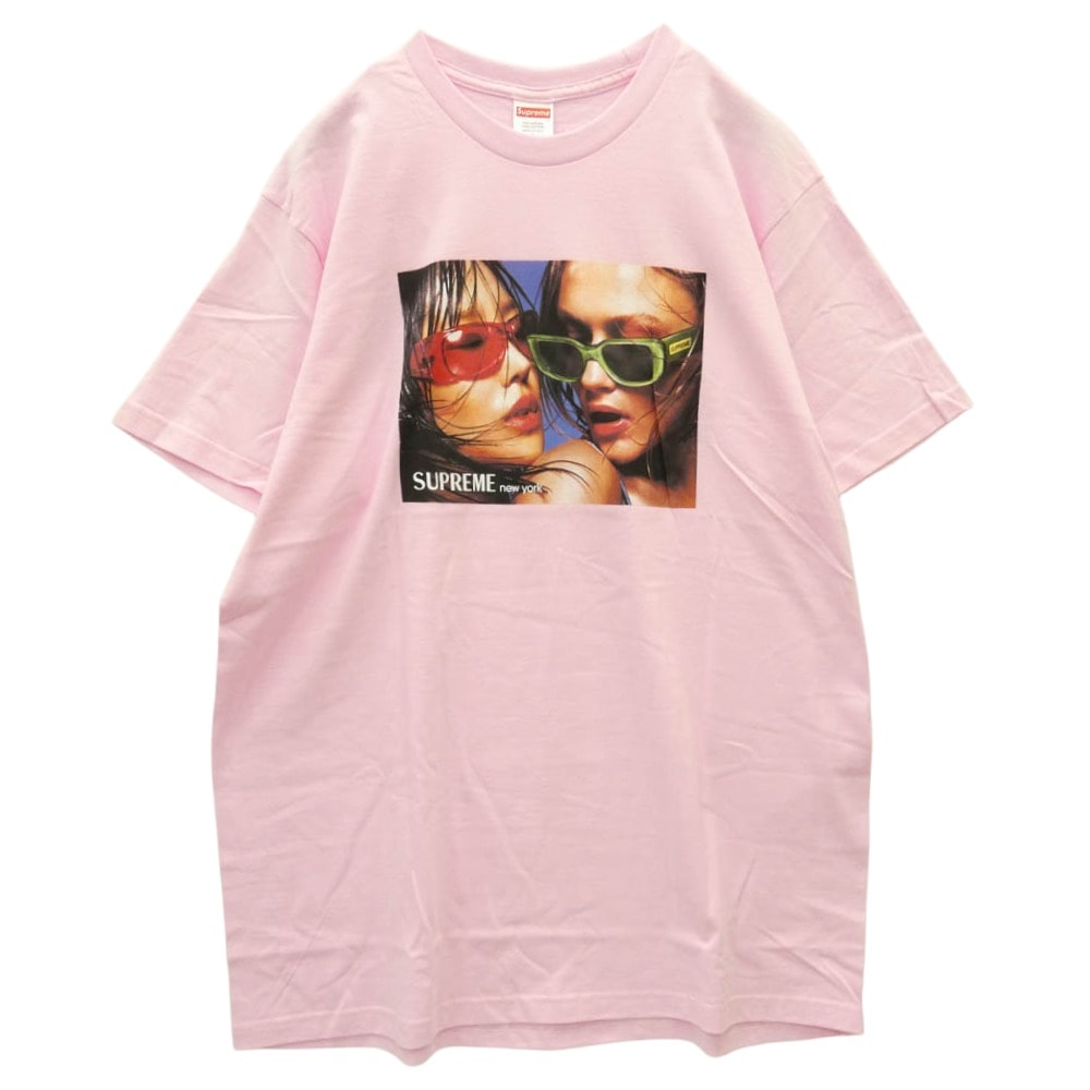 Supreme シュプリーム 23SS Eyewear Tee アイウェア Tシャツ フォトプリント Tシャツ 半袖カットソー Tee ピンク系 L【極上美品】【中古】