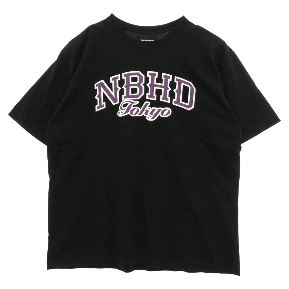 NEIGHBORHOOD ネイバーフッド NBHD Tokyo ロゴ プリント Tシャツ 半袖カットソー ブラック系 L【中古】