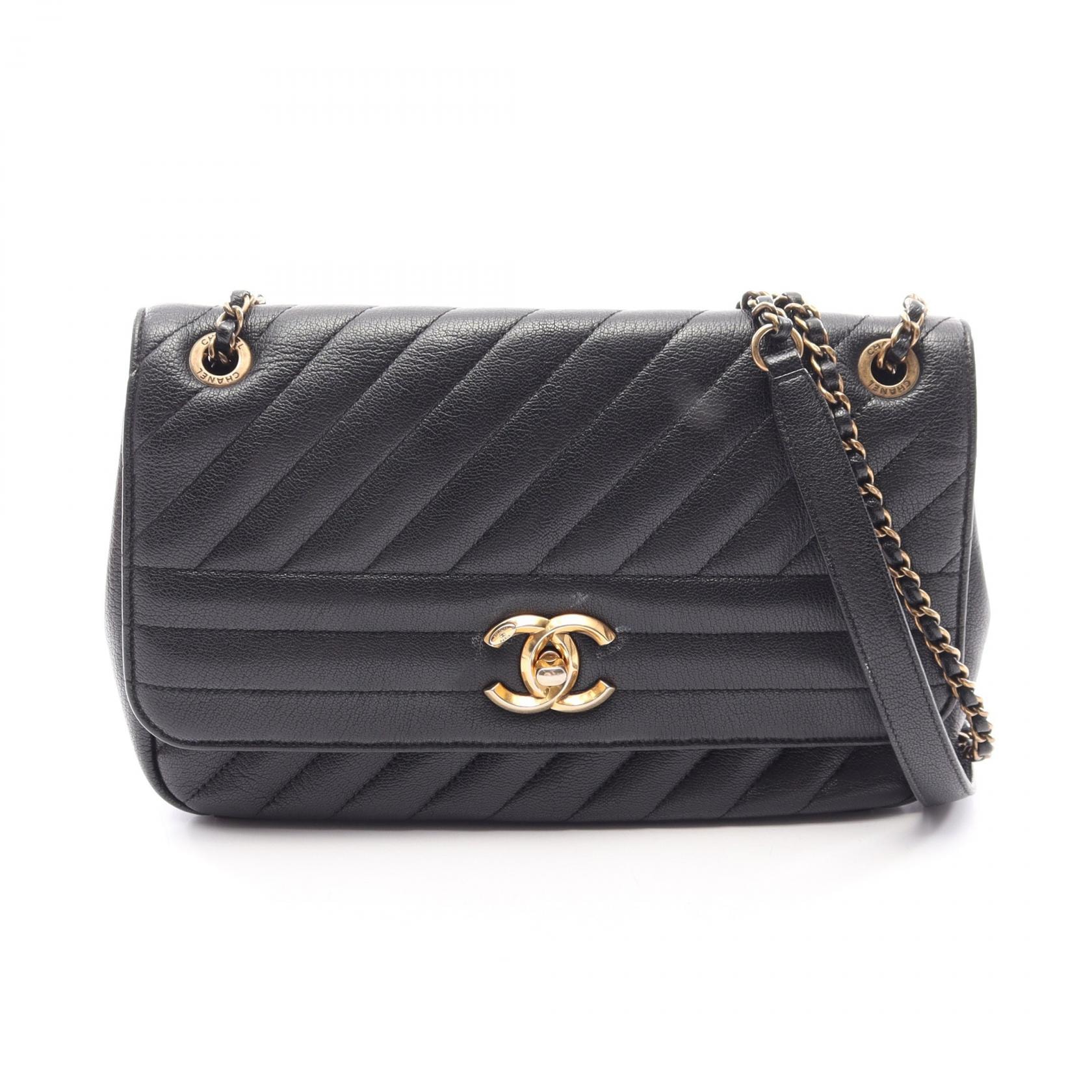 C (やや傷や汚れあり)】シャネル CHANEL ココマーク キルティング
