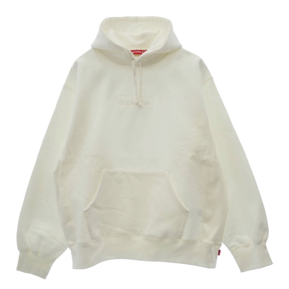 Supreme シュプリーム パーカー 23AW Box Logo Hooded Sweatshirt White  ボックスロゴ フーデッド スウェットシャツ パーカー ホワイト系 XL【新古品】【未使用】【中古】