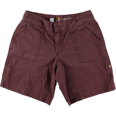 古着 カーハート Carhartt ORIGINAL FIT リップストップ ワークショーツ ショートパンツ レディースL(w30)相当/eaa561422