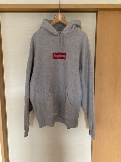 Supreme Inside Out Box Logo Hooded Sweatshirt "Heather Grey"