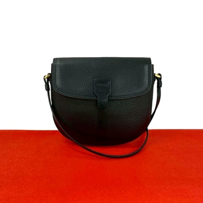 BURBERRY バーバリー シャドーホース ロゴ レザー ショルダーバッグ ブラック
04698