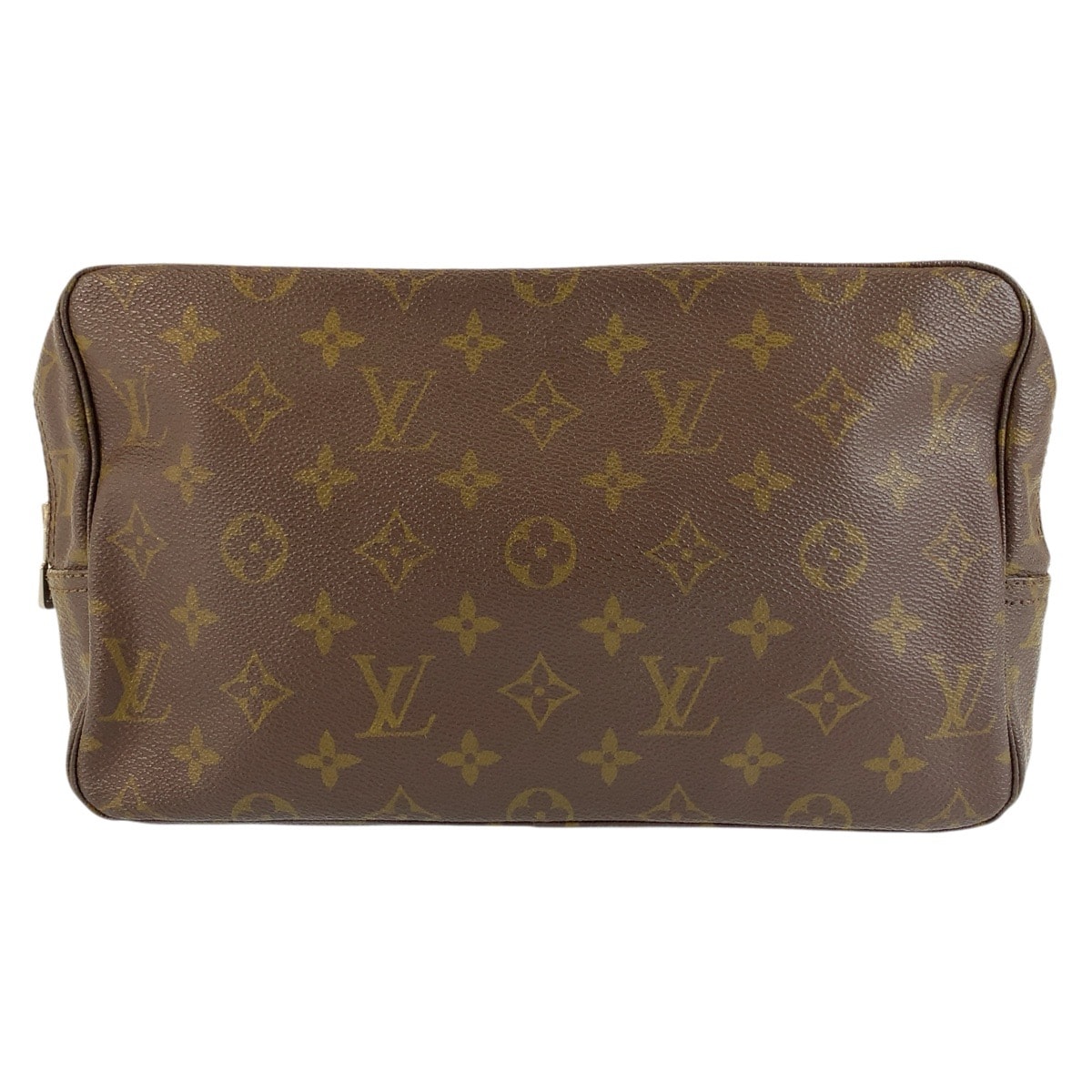 LOUIS VUITTON ルイヴィトン ヴィンテージ モノグラム ゥルーストワレット28 ブラウン PVC ポーチ セカンドバッグ 1-0291807 【中古】