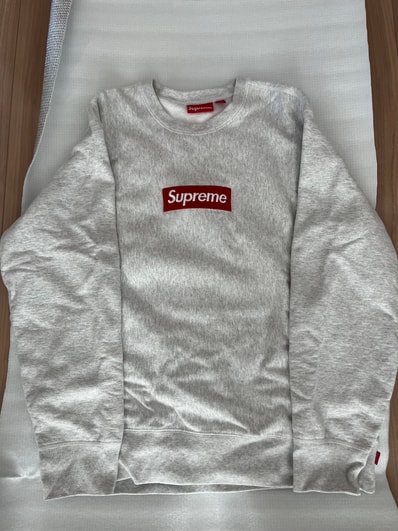 Supreme Box Logo Crewneck Sweatshirt "Ash Grey" (18FW)