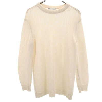 ZARA ザラ 長袖 ニット M アイボリー セーター