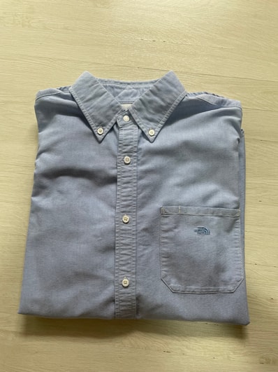 The North Face PURPLE LABEL Cotton Polyester OX B.D. Shirt "Sax"