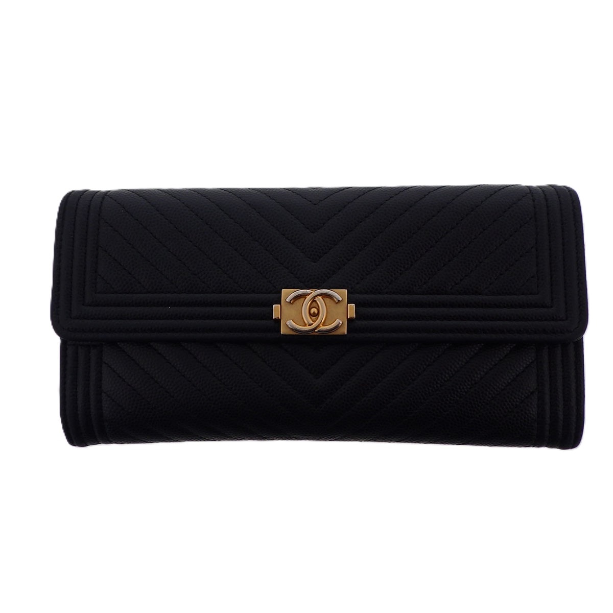 D (傷や汚れあり)】CHANEL シャネル ボーイシャネル Vステッチ D (傷や汚れあり)】CHANEL シャネル ボーイシャネル Vステッチ