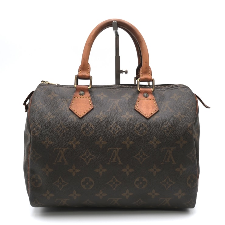 LOUIS VUITTON(ルイ・ヴィトン)スピーディ25 ヴィンテージ ハンドバッグ モノグラム ブラウン レザー ゴールド金具 レディース M41528【中古】