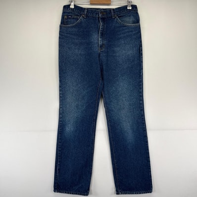 古着 90's/90年代 リー Lee USA製 デニム パンツ 5ポケット ストレート ジーパン w36×L34 ブルー系 メンズ