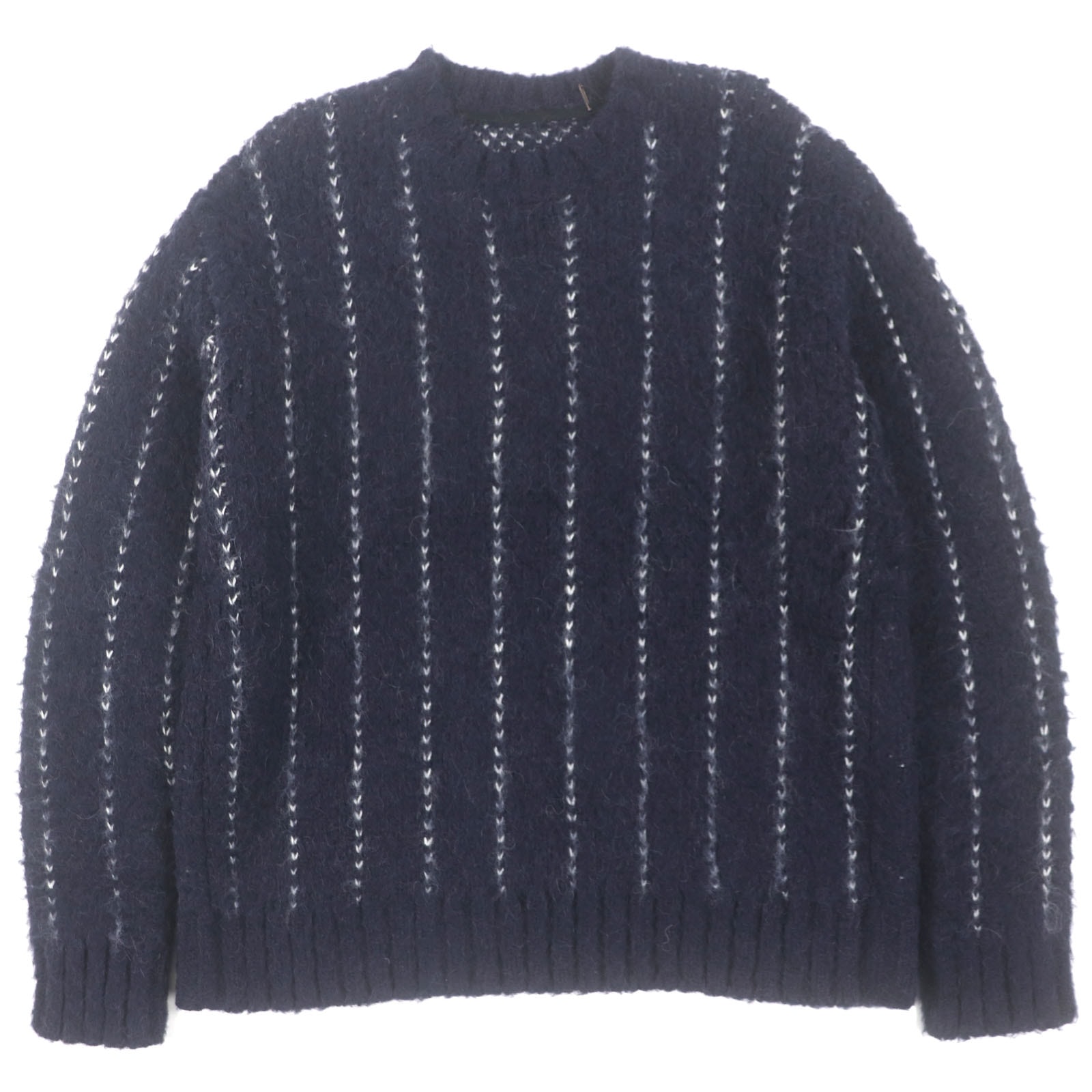 未使用品 サカイ セーター Jacquard Knit Pullover ネイビー メンズ 4 23-03202M