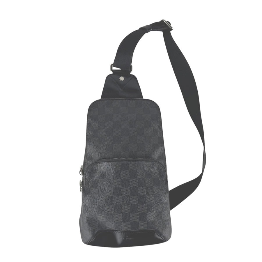 ルイ ヴィトン LOUIS VUITTON ボディバッグ ダミエ グラフィット アヴェニュー スリングバッグ ダミエグラフィットキャンバス ブラック メンズ N41719【中古】 z10989