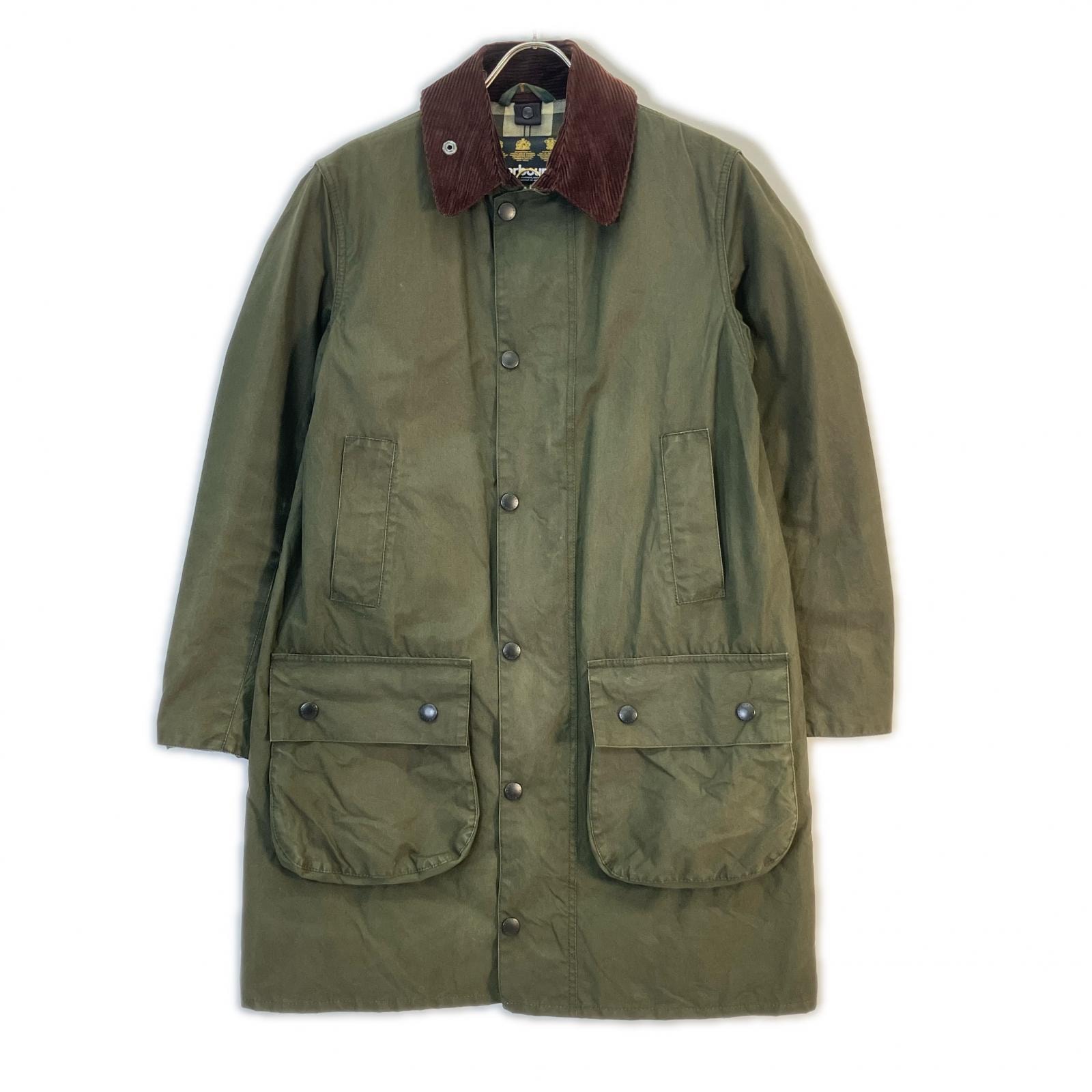 バブアー グリーン SL BORDER MWX0534SG91 ワックスドコットン コート 36