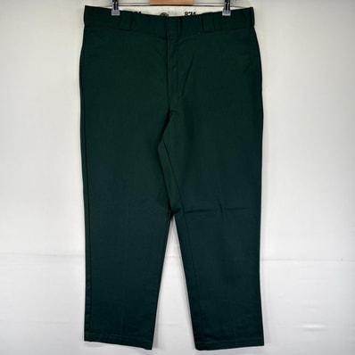 古着 リーバイス Levi's パンツ 874 チノパン 作業着 ワンポイント カラー センタープレス ジッパーフライ W38 L30 グリーン系 メンズ