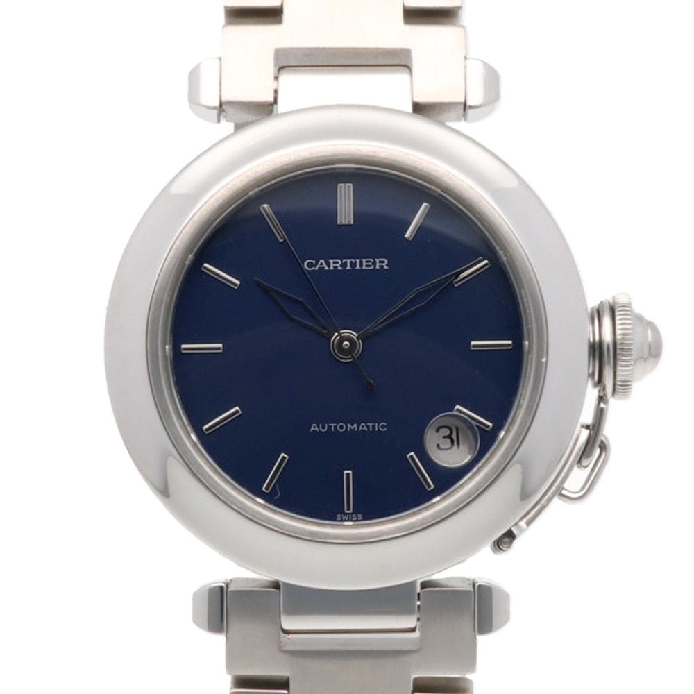カルティエ パシャC 腕時計 時計 ステンレススチール 2324 自動巻き オーバーホール済 磨き直し済 ユニセックス 1年保証 CARTIER  中古