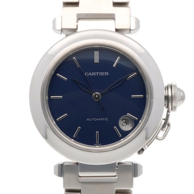 カルティエ パシャC 腕時計 時計 ステンレススチール 2324 自動巻き オーバーホール済 磨き直し済 ユニセックス 1年保証 CARTIER 中古