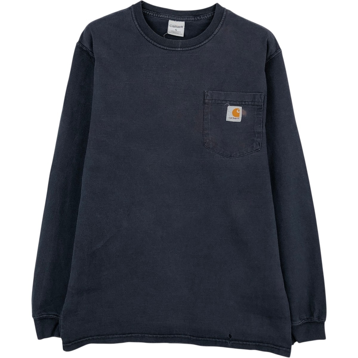 古着 カーハート Carhartt 無地ポケットロングTシャツ ロンT メンズS相当/eaa668003