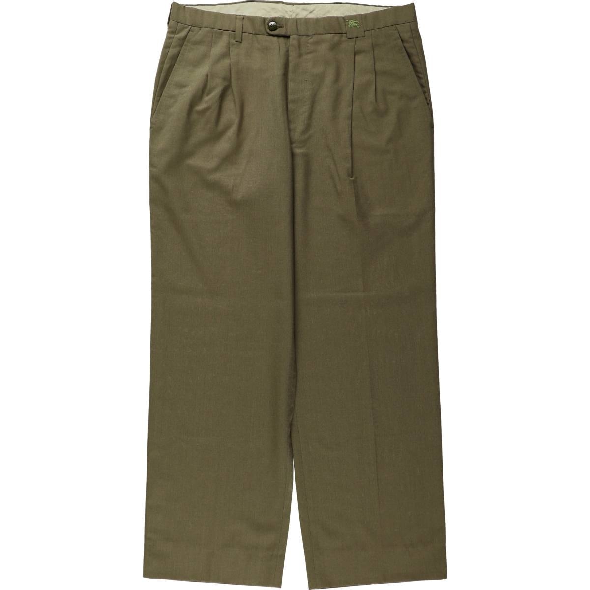 古着 バーバリー Burberry's ツータック ポリ×ウールパンツ スラックス メンズw34相当/eaa669242