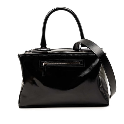 ジバンシー パンドラ ハンドバッグ ショルダーバッグ 2WAY ブラック パテントレザー レディース Givenchy 【中古】
