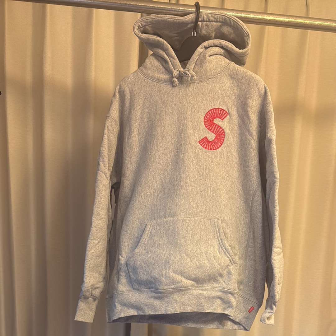 Supreme S Logo Hooded Sweatshirt "Heather Grey" (20FW)