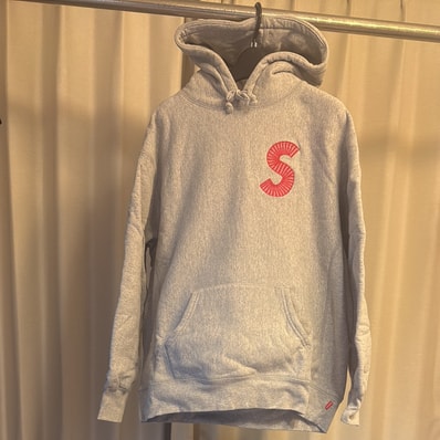 Supreme S Logo Hooded Sweatshirt "Heather Grey" (20FW)