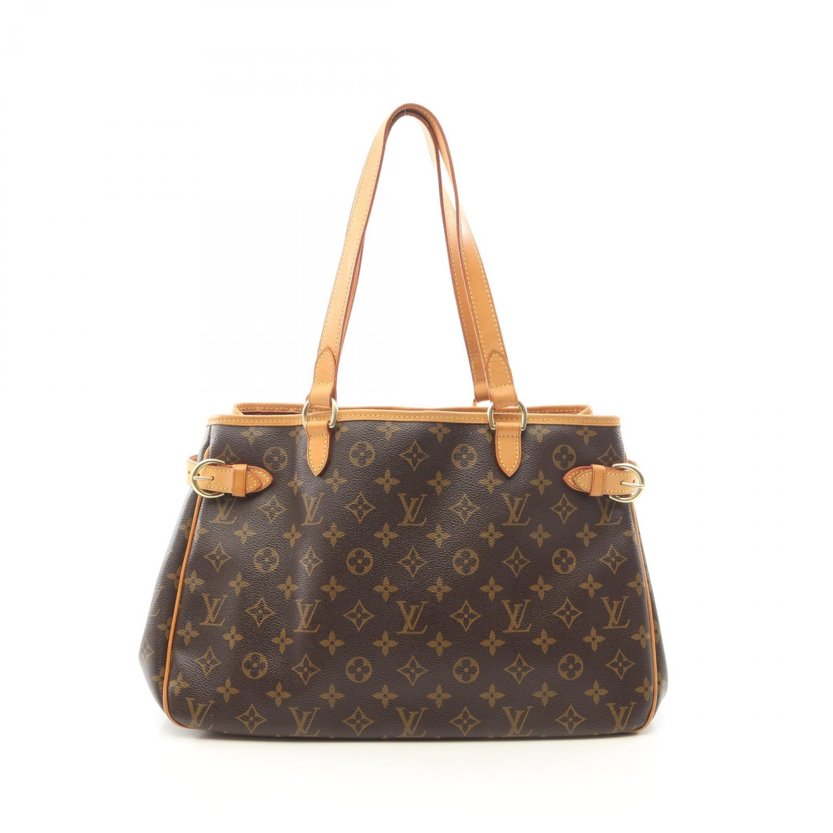 ルイ・ヴィトン LOUIS VUITTON バティニョール オリゾンタル ショルダーバッグ バッグ PVCコーティングキャンバス レザー モノグラム レディース ブラウン系 M51154 【中古】