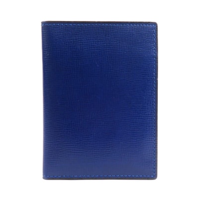 ヴァレクストラ Valextra カードケース レザー ブルー ユニセックス【中古】 h31889g