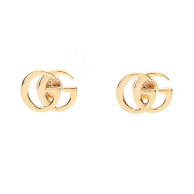 グッチ GUCCI ダブルGスタッズ ピアス ジュエリー GP(ゴールドメッキ) レディース ゴールド系 【中古】