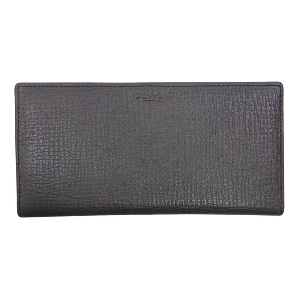 コーチ ロゴ 型押し 長財布 札入れ ロングウォレット【美品】【中古】