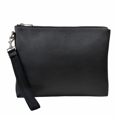 グッチ コスモポリス ハンドバッグ レザー 387075 ブラック メンズ GUCCI 中古