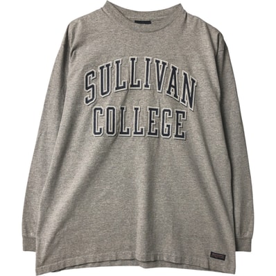 古着 ジャンスポーツ JANSPORT SULLIVAN COLLEGE カレッジ ロングTシャツ ロンT USA製 メンズL相当 ヴィンテージ/eaa587040
