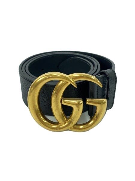 GUCCI Double G Wide Belt "Black/Gold"