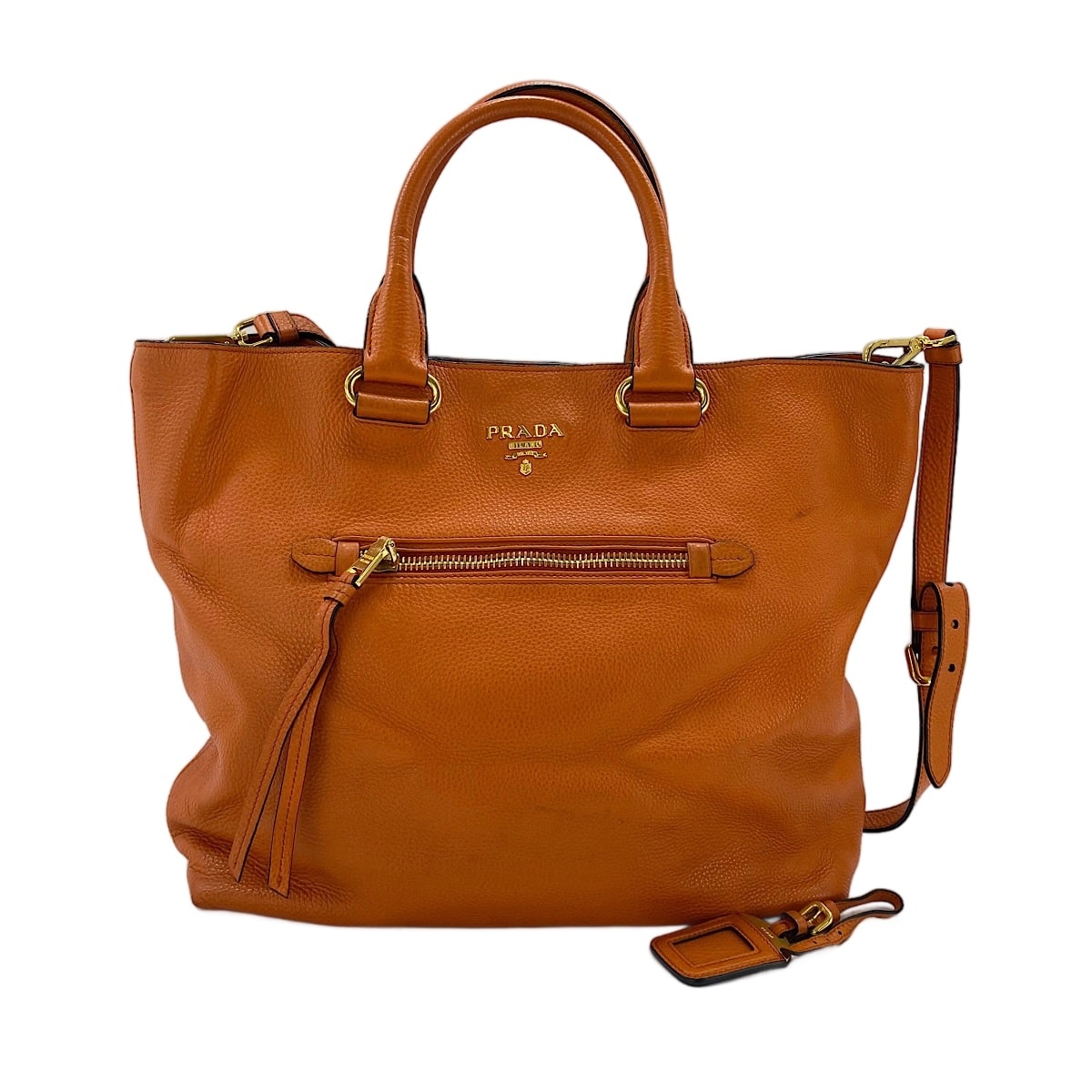 プラダ PRADA レザー 2WAY トートバッグ【中古】