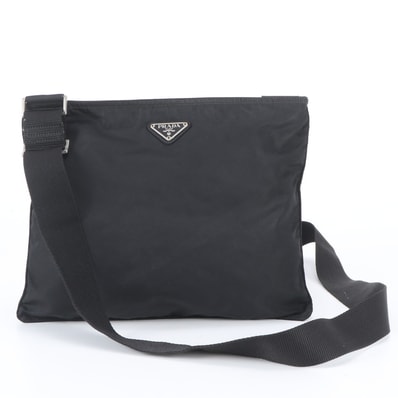 ■美品 プラダ テスート ナイロントライアングルロゴショルダーバッグ