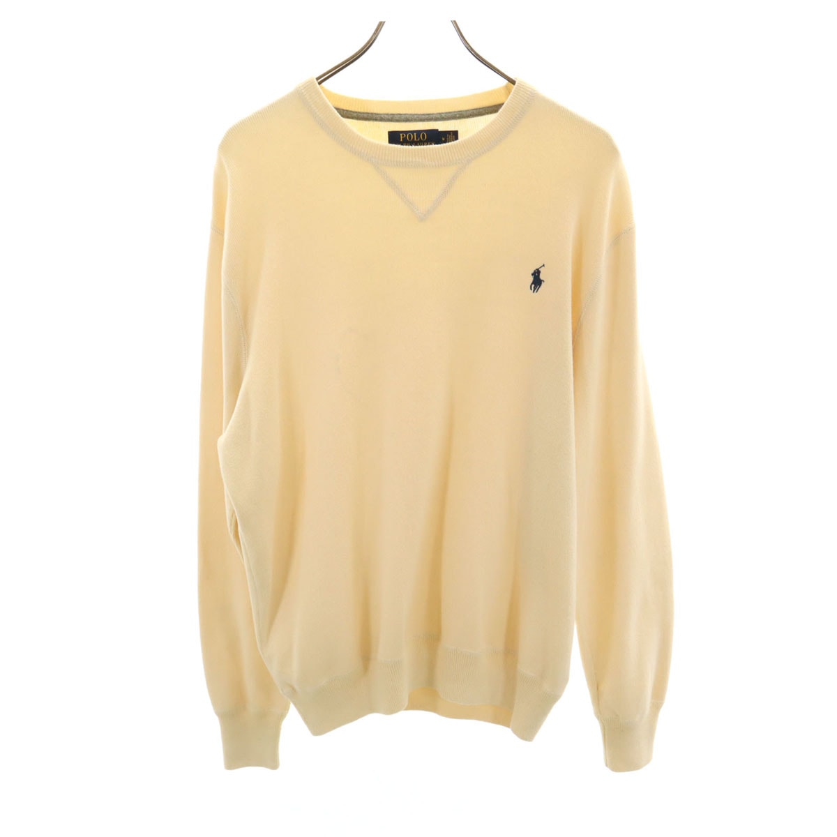 POLO RALPH LAUREN ポロラルフローレン 長袖 ニット M 生成り セーター