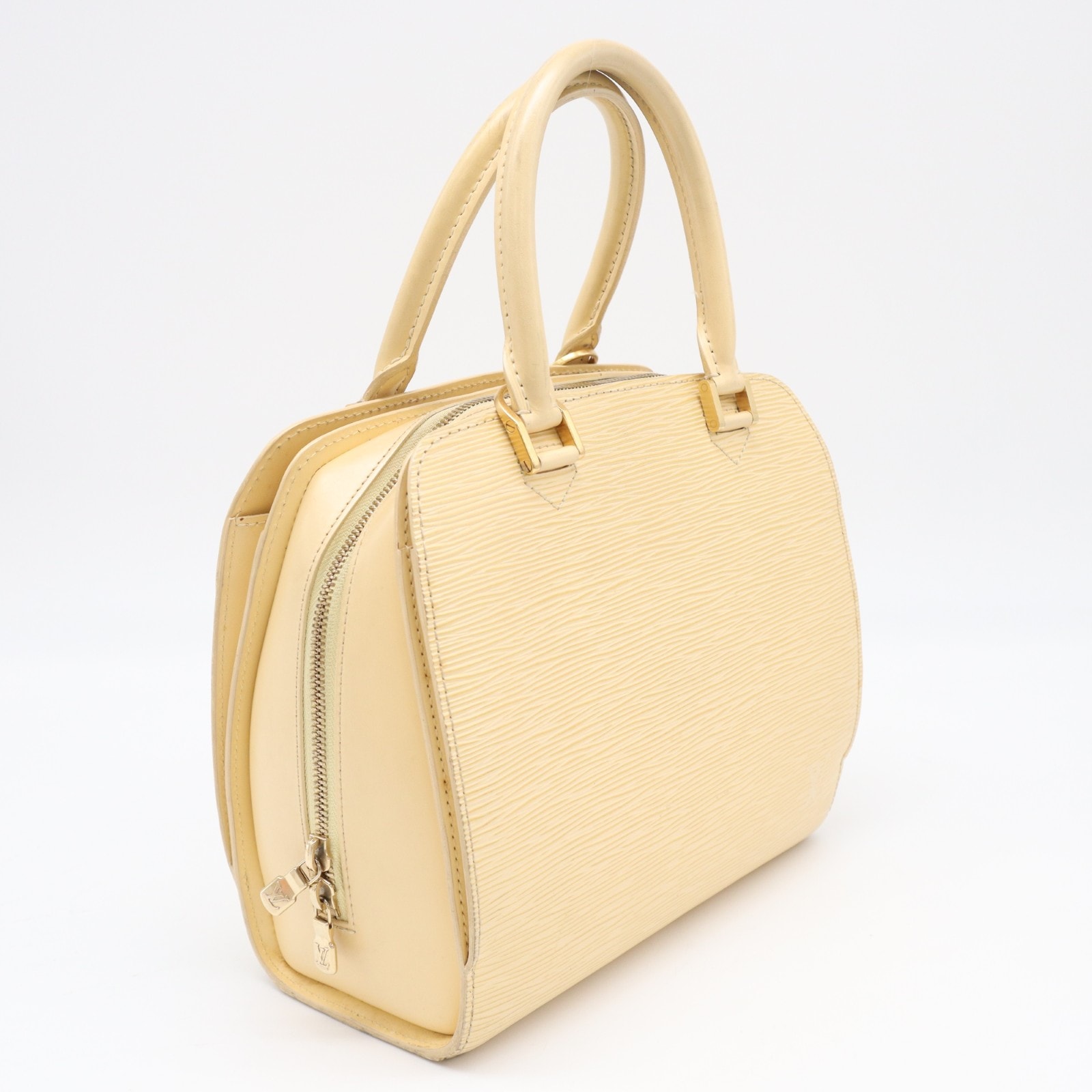 LOUIS VUITTON ルイ・ヴィトン エピ ポンヌフ ヴァニラ M5205A ハンドバッグ イエロー レザー レディース