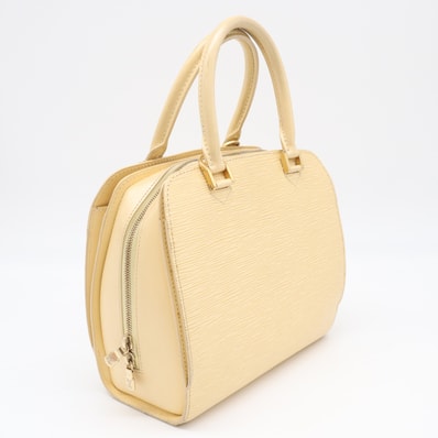 LOUIS VUITTON ルイ・ヴィトン エピ ポンヌフ ヴァニラ M5205A ハンドバッグ イエロー レザー レディース