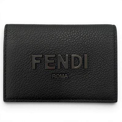極美品 フェンディ カードケース ブラック メンズ