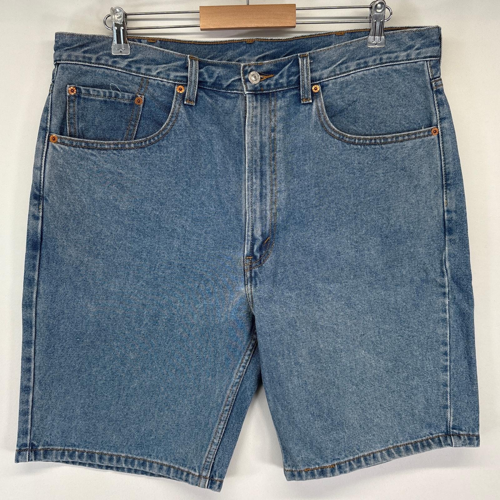 古着 リーバイス Levi's ショートパンツ 505 ハーフ 半ズボン 短パン デニム ジーパン コインポケット 大きいサイズ w38  ブルー メンズ