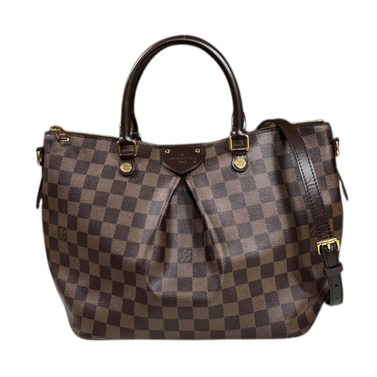 ルイヴィトン シエナMM ダミエ ショルダーバッグ ダミエキャンバス N41546 ブラウン レディース LOUIS VUITTON  中古
