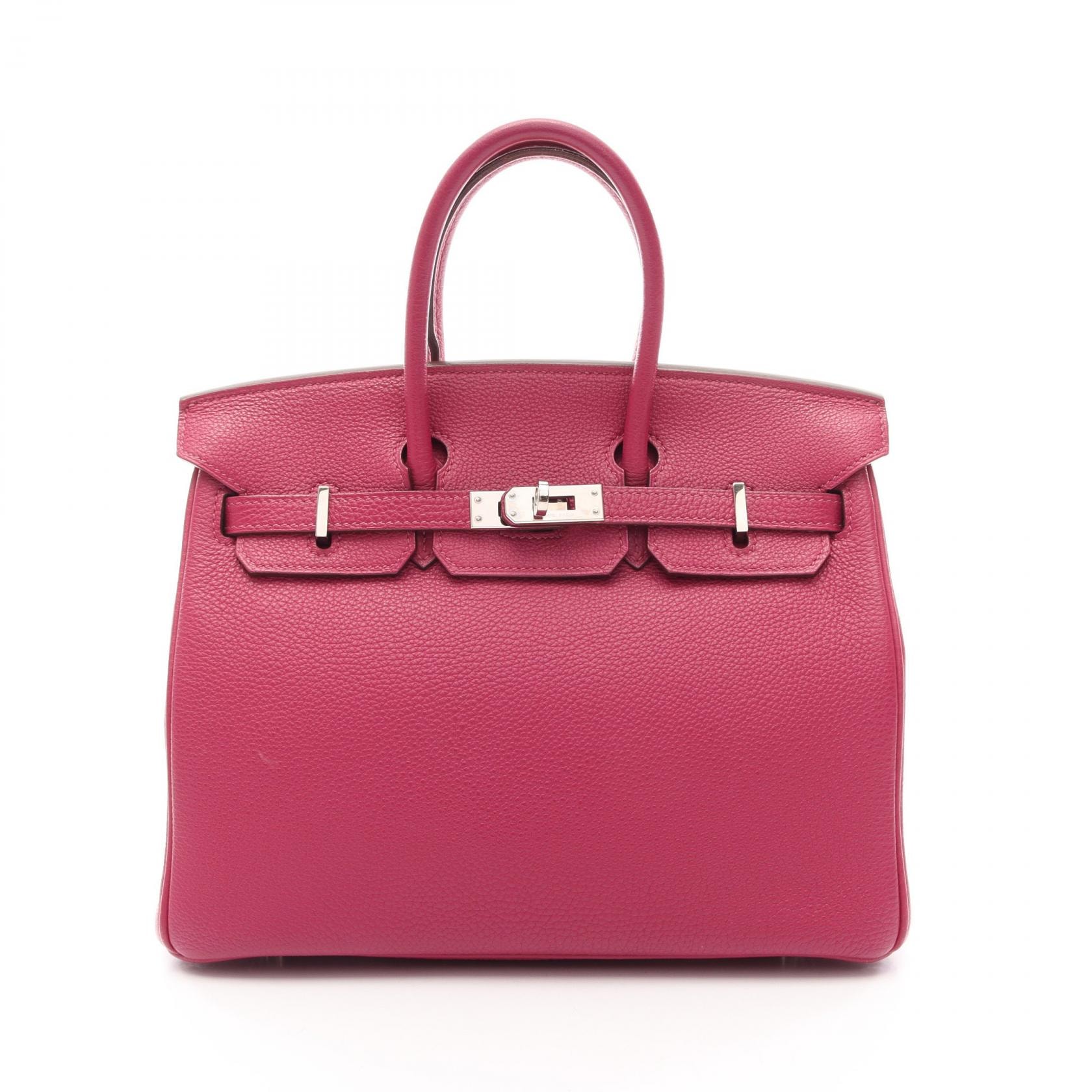 エルメス HERMES バーキン25 ハンドバッグ バッグ レザー トゴ トゴ トスカ □O刻印(2011年製造) レディース ピンク系 【中古】