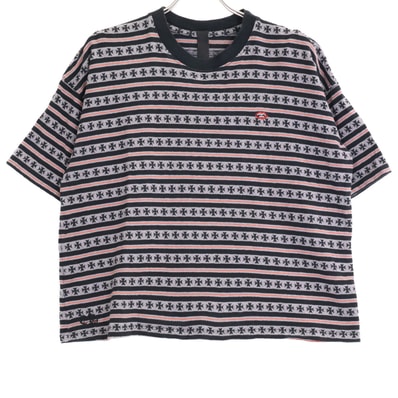クロムハーツ マッティボーイ ワイノットストライプクロス半袖Tシャツ XS