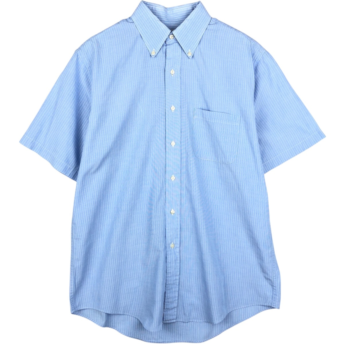 古着 ブルックスブラザーズ Brooks Brothers 346 半袖 ボタンダウン ストライプシャツ メンズL相当/eaa644931